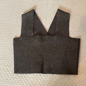 ALC Square neck Gold / Bronze crop top size medium